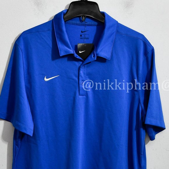 Brand new Nike Men's Dri-fit Polo in blue - Picture 3 of 5